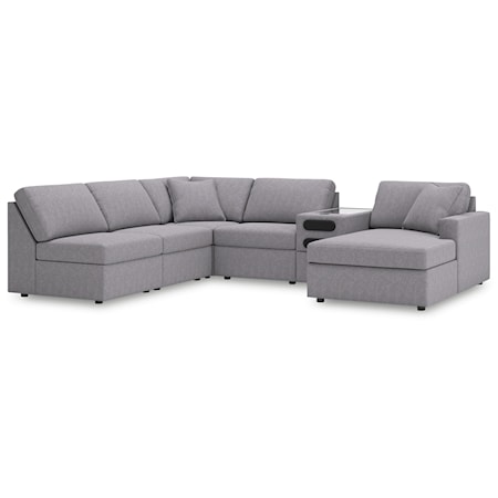 6-Piece Sectional With Chaise