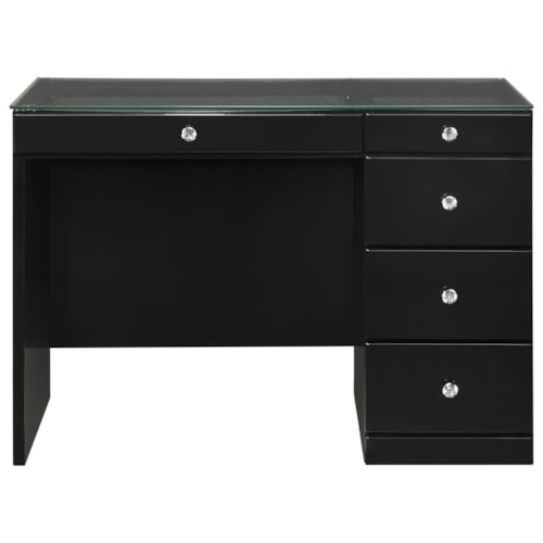 Glam Vanity with Glass Top