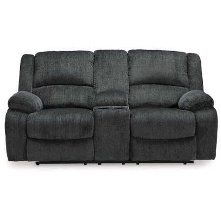 Dbl Rec Loveseat W/console