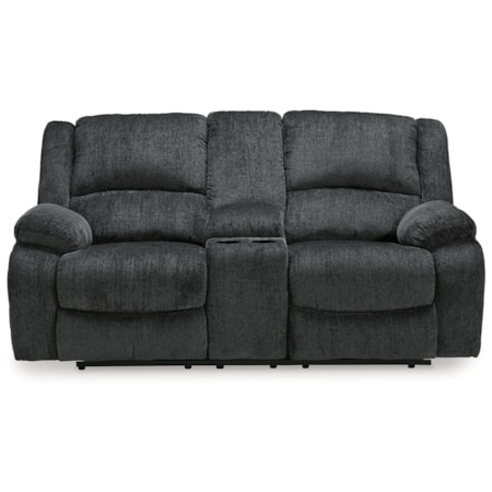 Dbl Rec Loveseat W/console