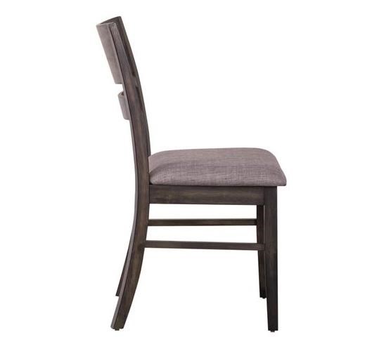 Slat Back Upholstered Side Chair