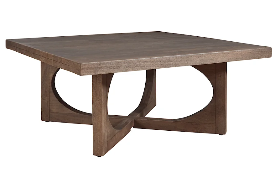 Saddle Coffee Table by Signature Design by Ashley at Crowley Furniture & Mattress