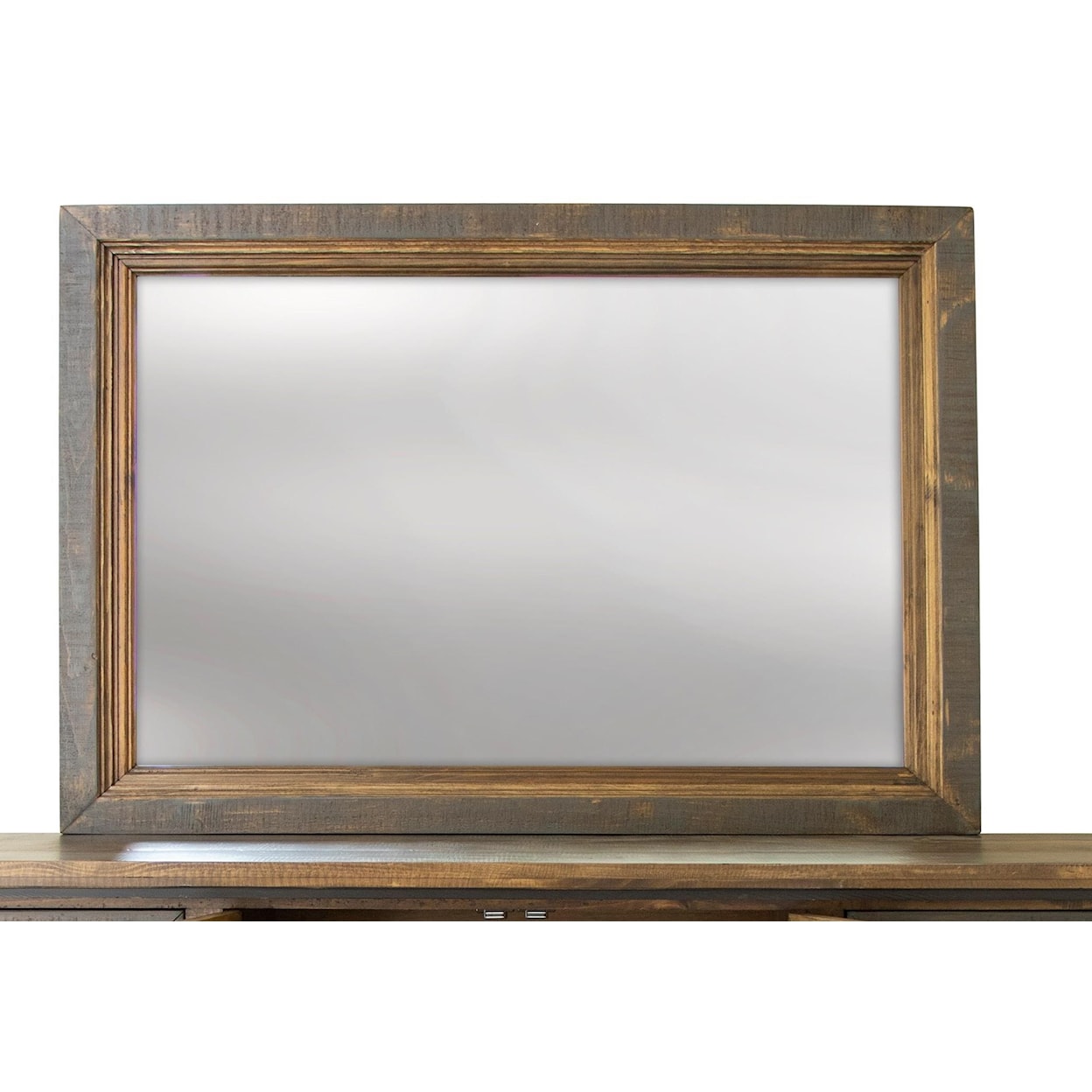 International Furniture Direct Stone Brown Mirror