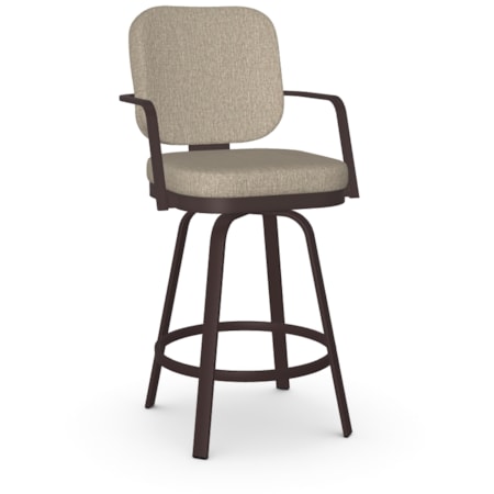 Upholstered Counter Height Swivel Stool