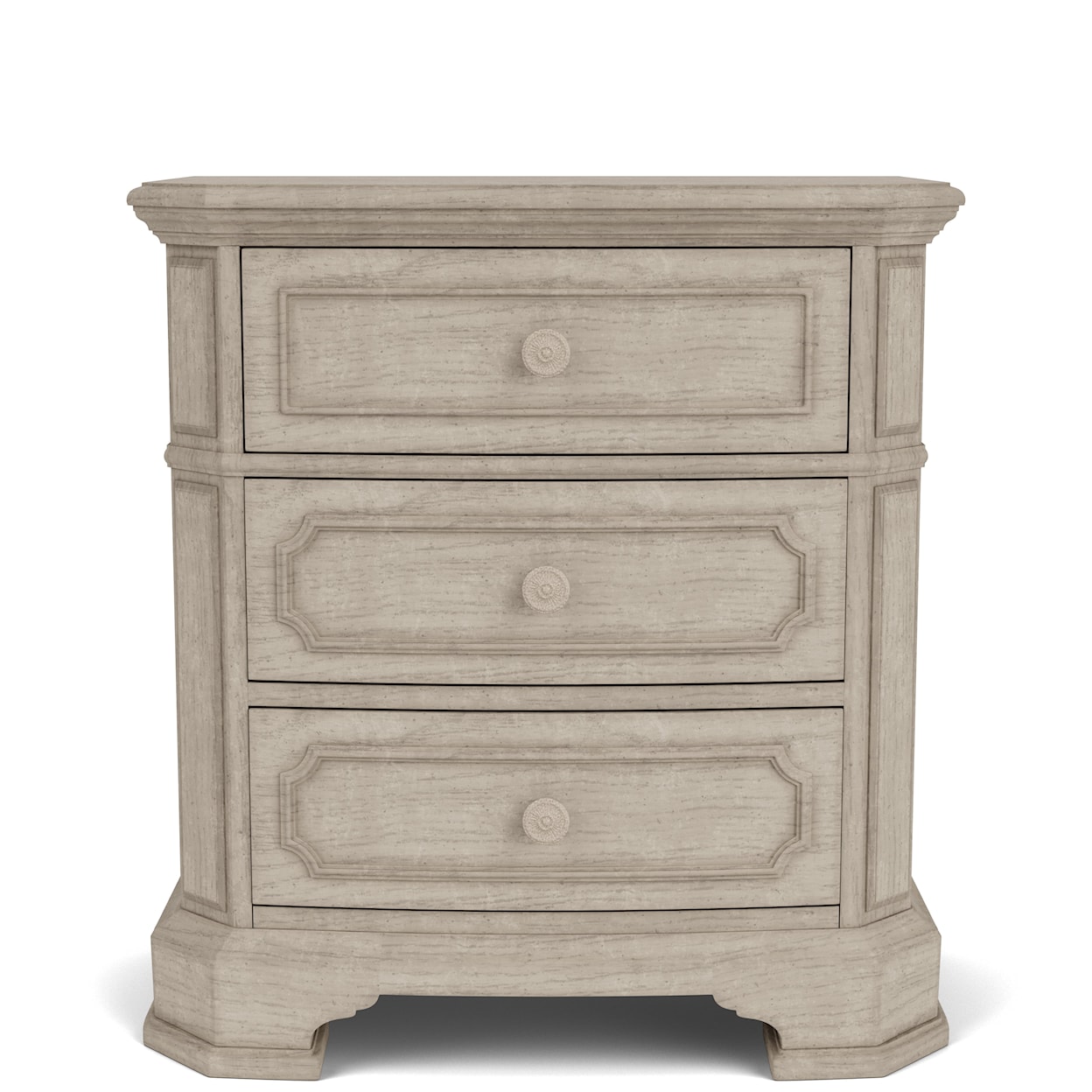 Riverside Furniture Kensington 3-Drawer Nightstand with Dual USB Ports