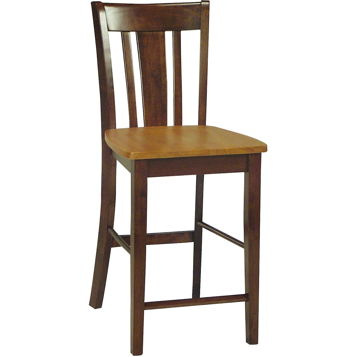 John Thomas Dining Essentials San Remo Stool in Cinnamon/Espresso