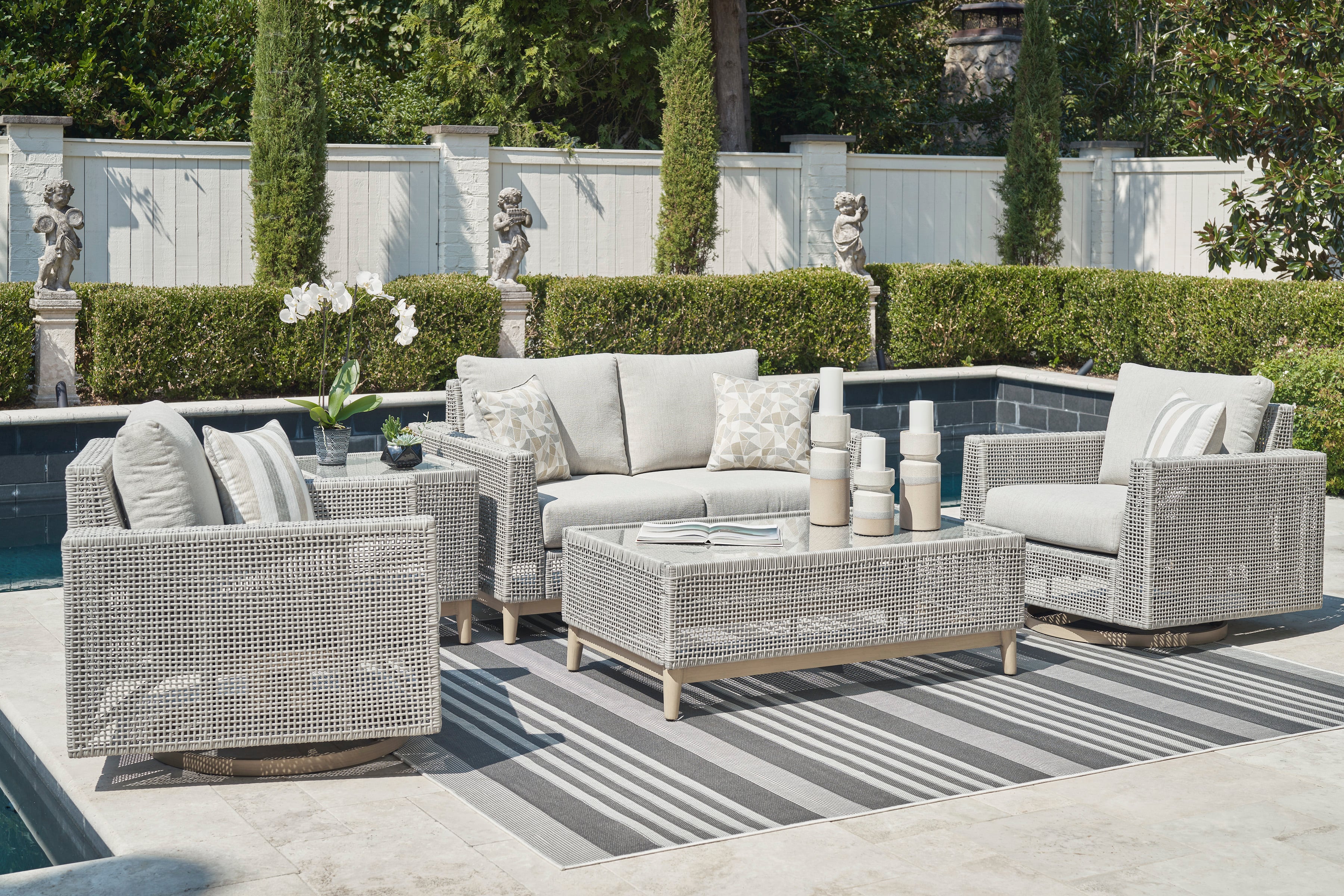 Signature Design by Ashley Seton Creek Outdoor Set