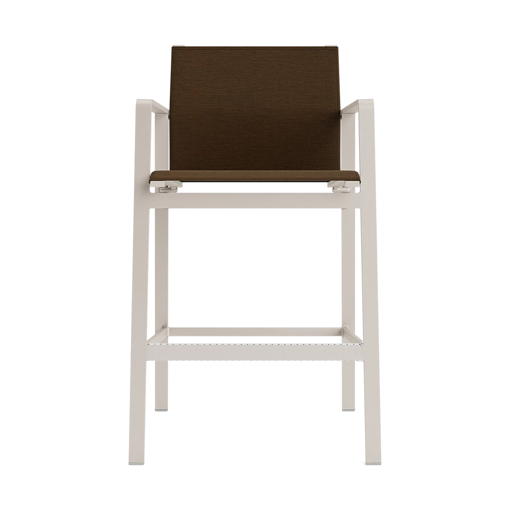 Brown Jordan Swim Modern Fixed Sling Barstool