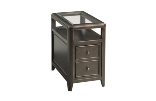 Transitional 2-Drawer Chairside Table