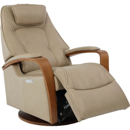 Large Power Headrest Swivel Recliner