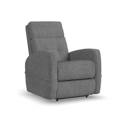 Contemporary Power Lift Recliner with Power Headrest and Lumbar