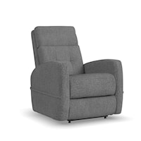 Contemporary Power Lift Recliner with Power Headrest and Lumbar