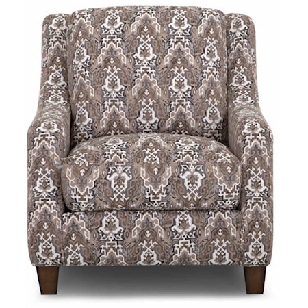 Traditional Accent Chair with Track Armrests