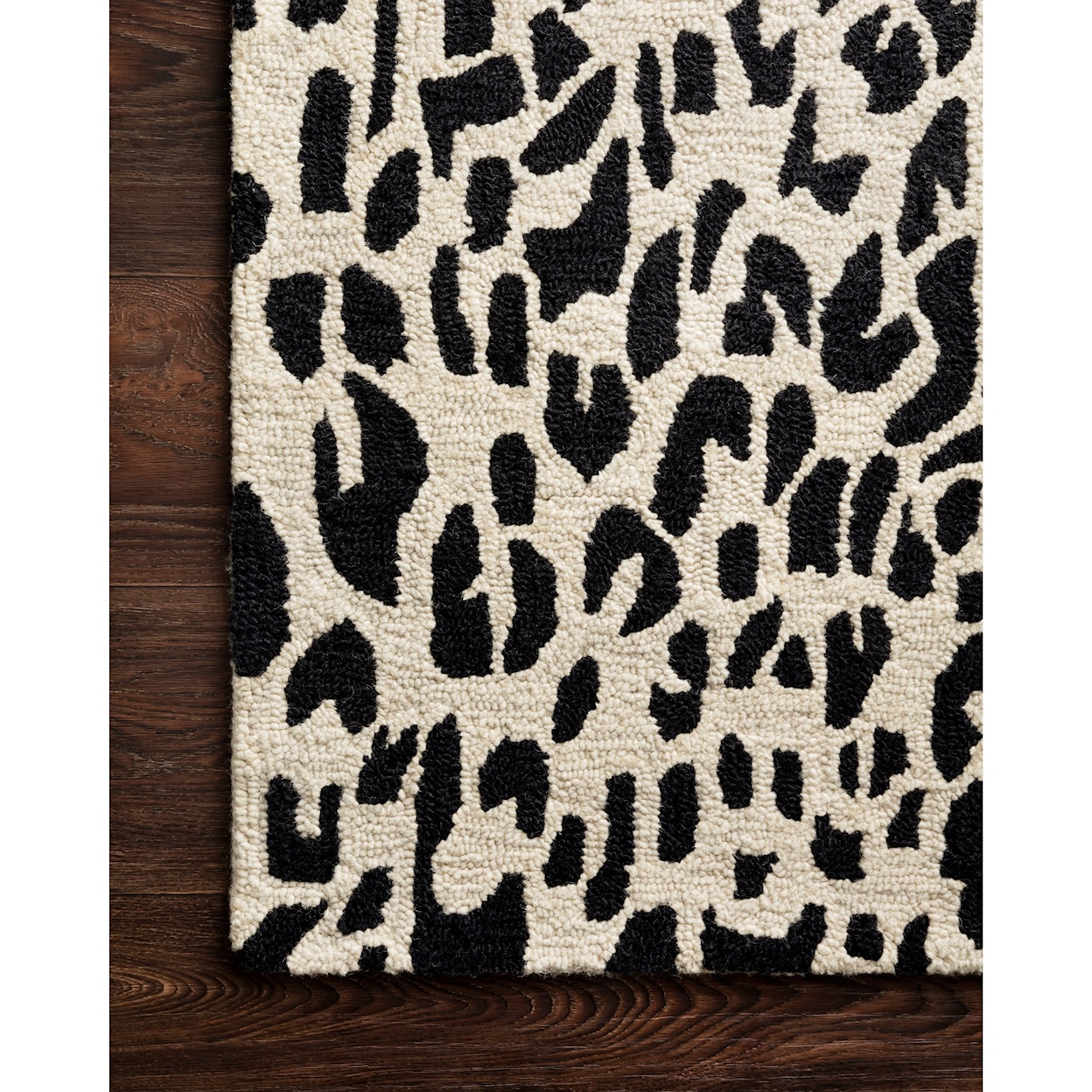 Loloi Rugs Masai 1'6" x 1'6"  Black / Ivory Rug