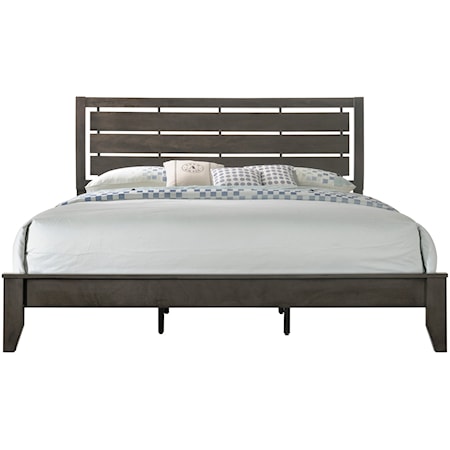 King Bed with Headboard Cutouts