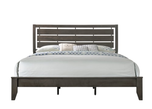 King Bed with Headboard Cutouts