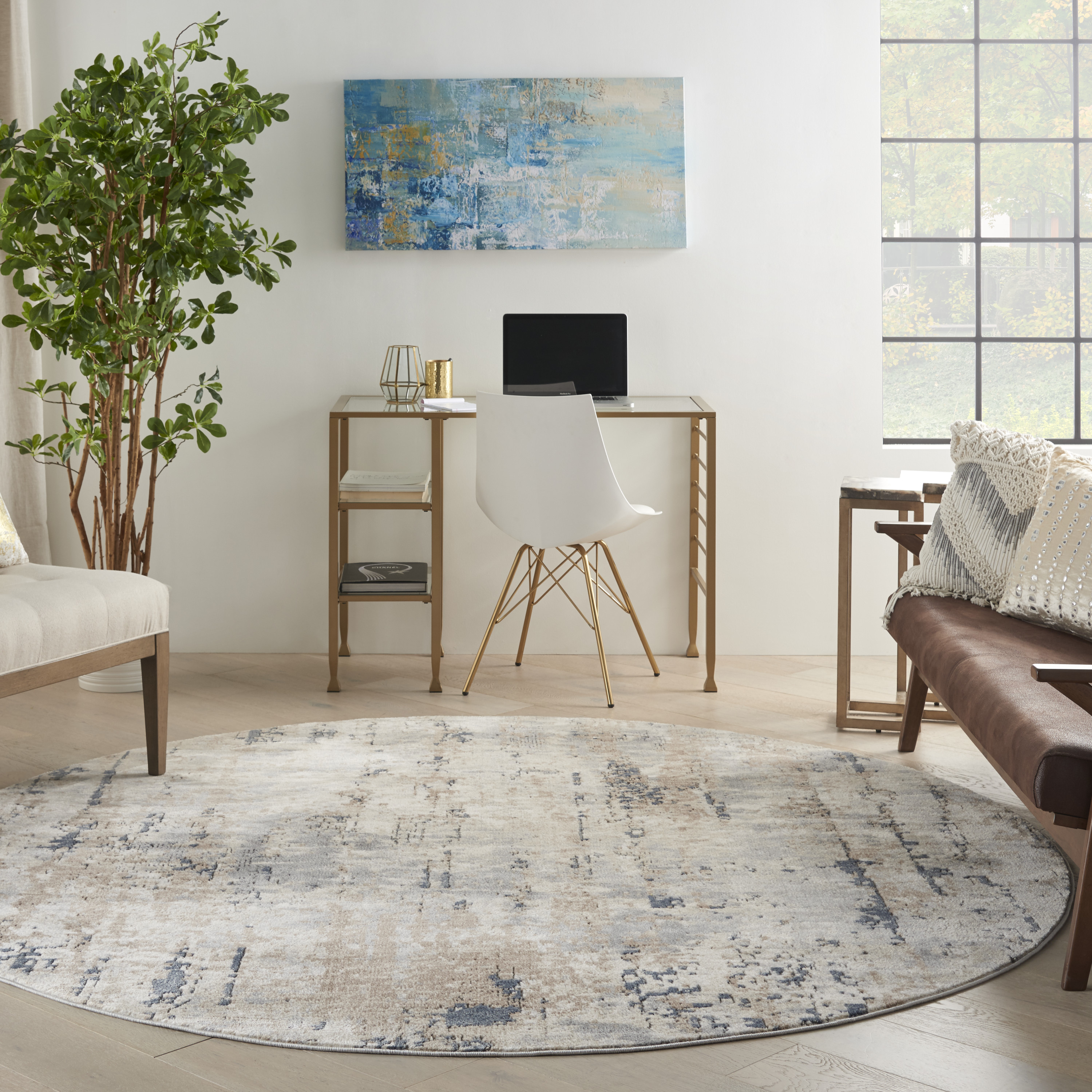 Nourison Quarry 7'10" Round  Rug