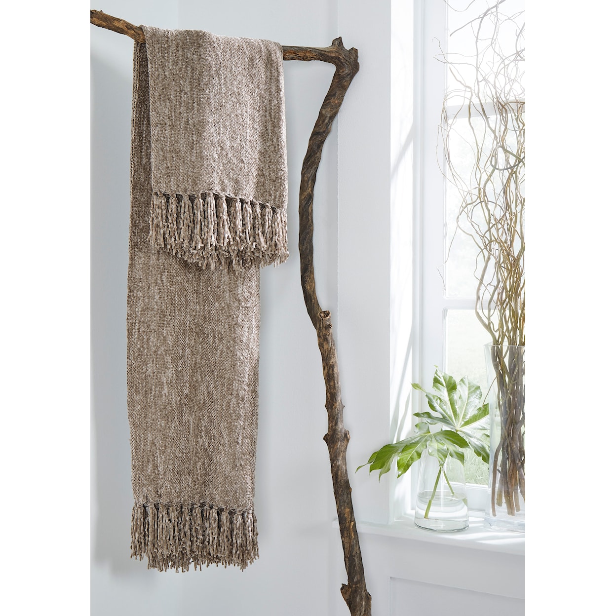 Ashley Furniture Signature Design Throws Tamish Taupe Throw