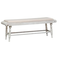 Farmhouse Upholstered Dining Bench