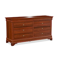 Traditional 8-Drawer Double Dresser with Soft-Close Drawers