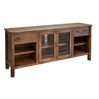 Rustic 70" TV Stand with Storage
