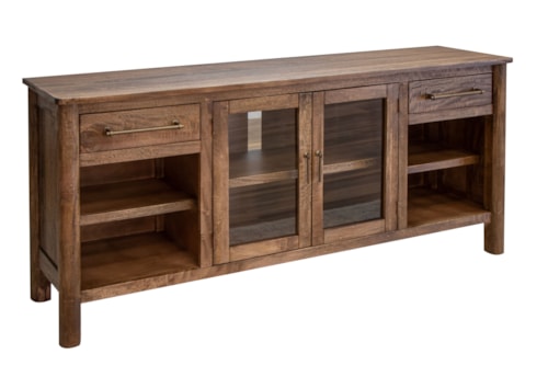 Rustic 70" TV Stand with Storage