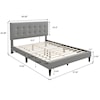 Accentrics Home Fashion Beds Full Upholstered Bed