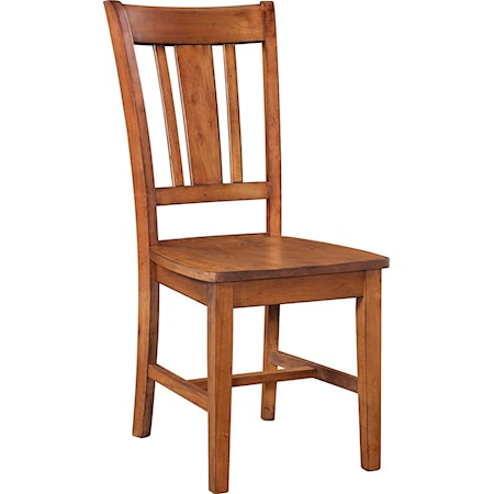 Transitional San Remo Chair in Bourbon Oak