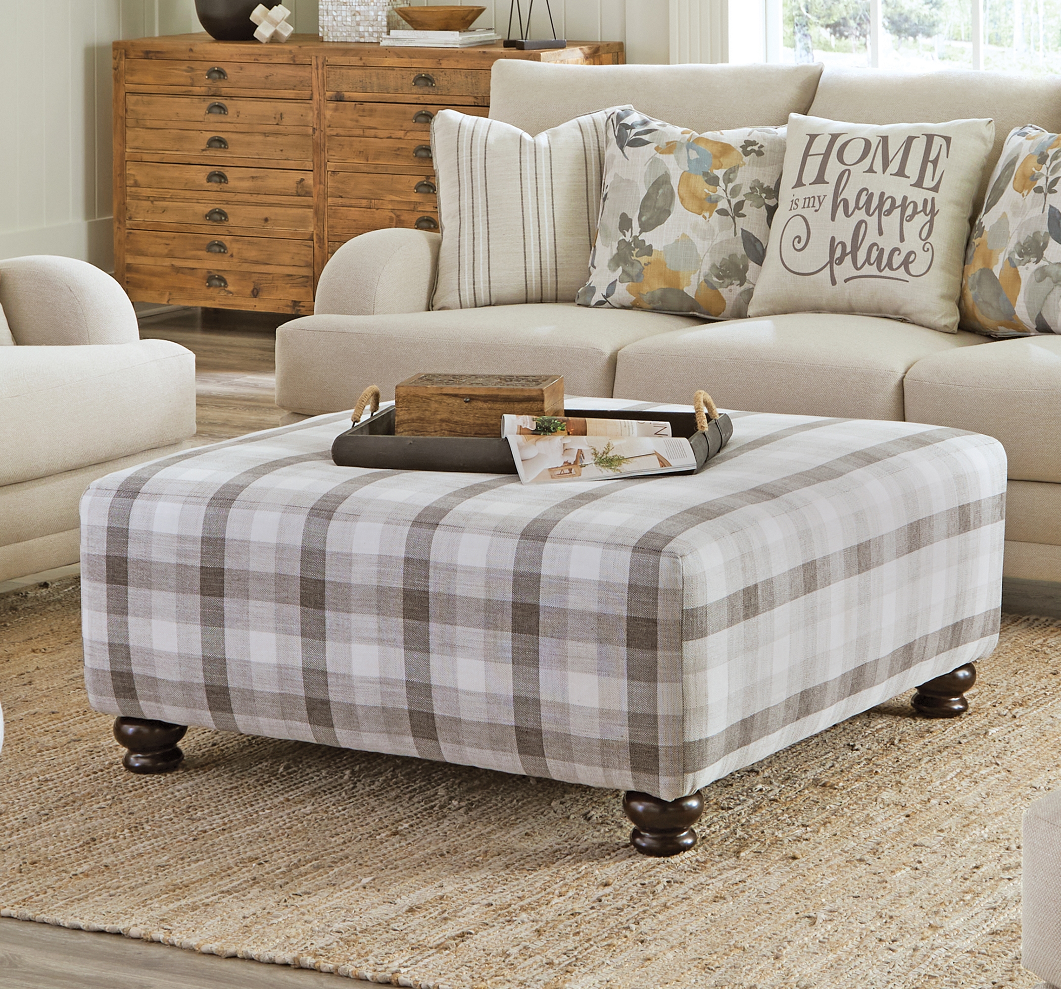 Jackson Furniture Jonesport Square Cocktail Ottoman