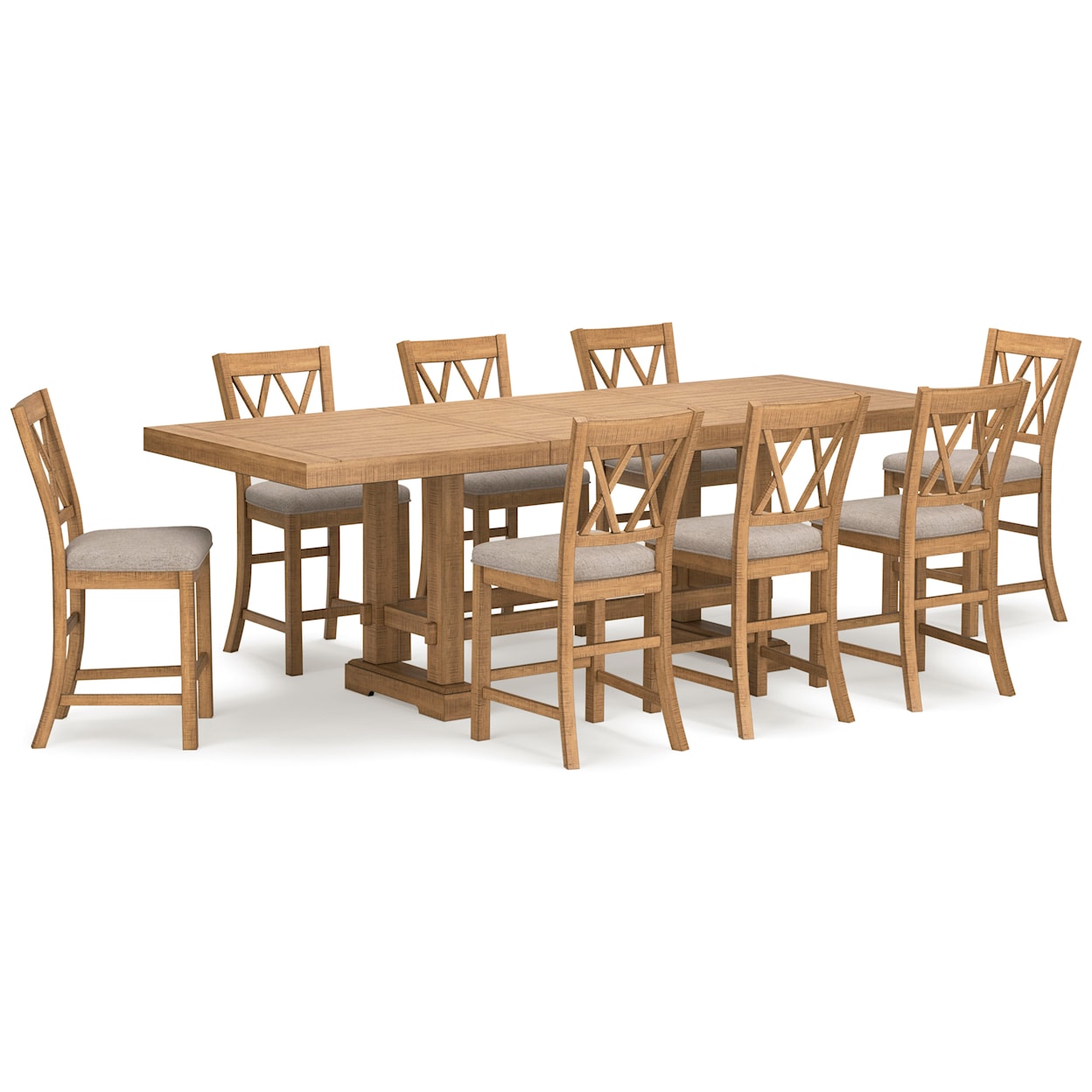 Ashley Furniture Signature Design Havonplane 9-Piece Counter Dining Set