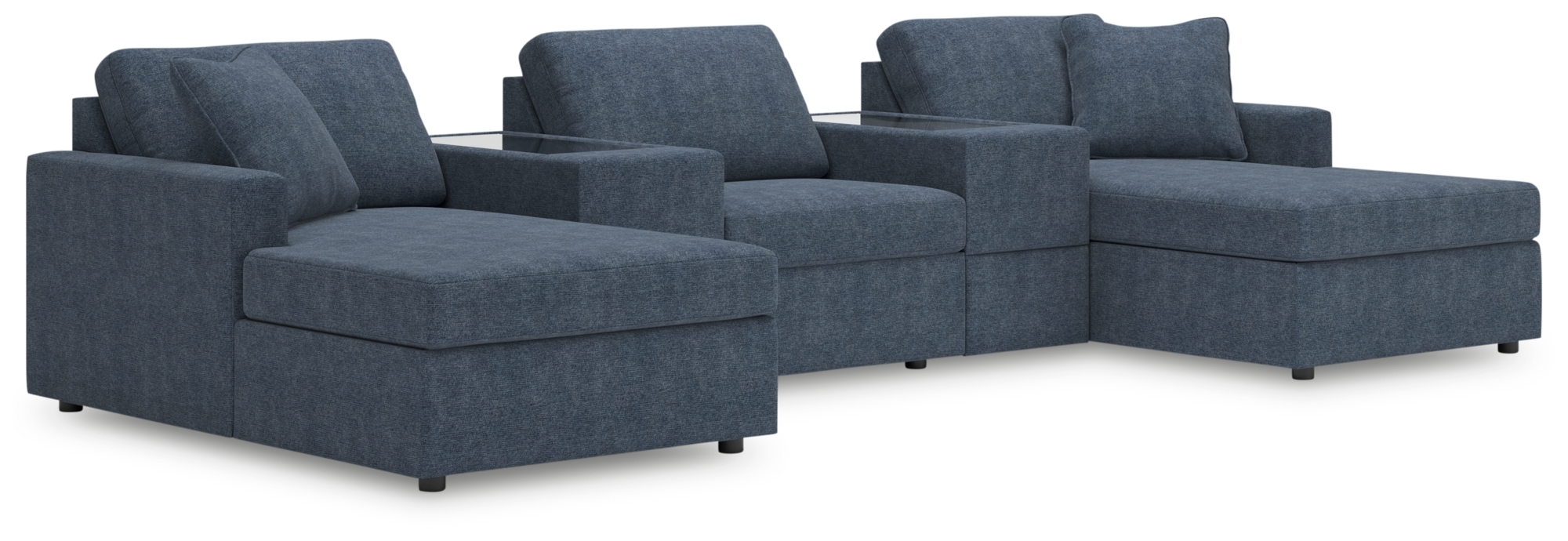 5-Piece Pit Sectional w/ Consoles