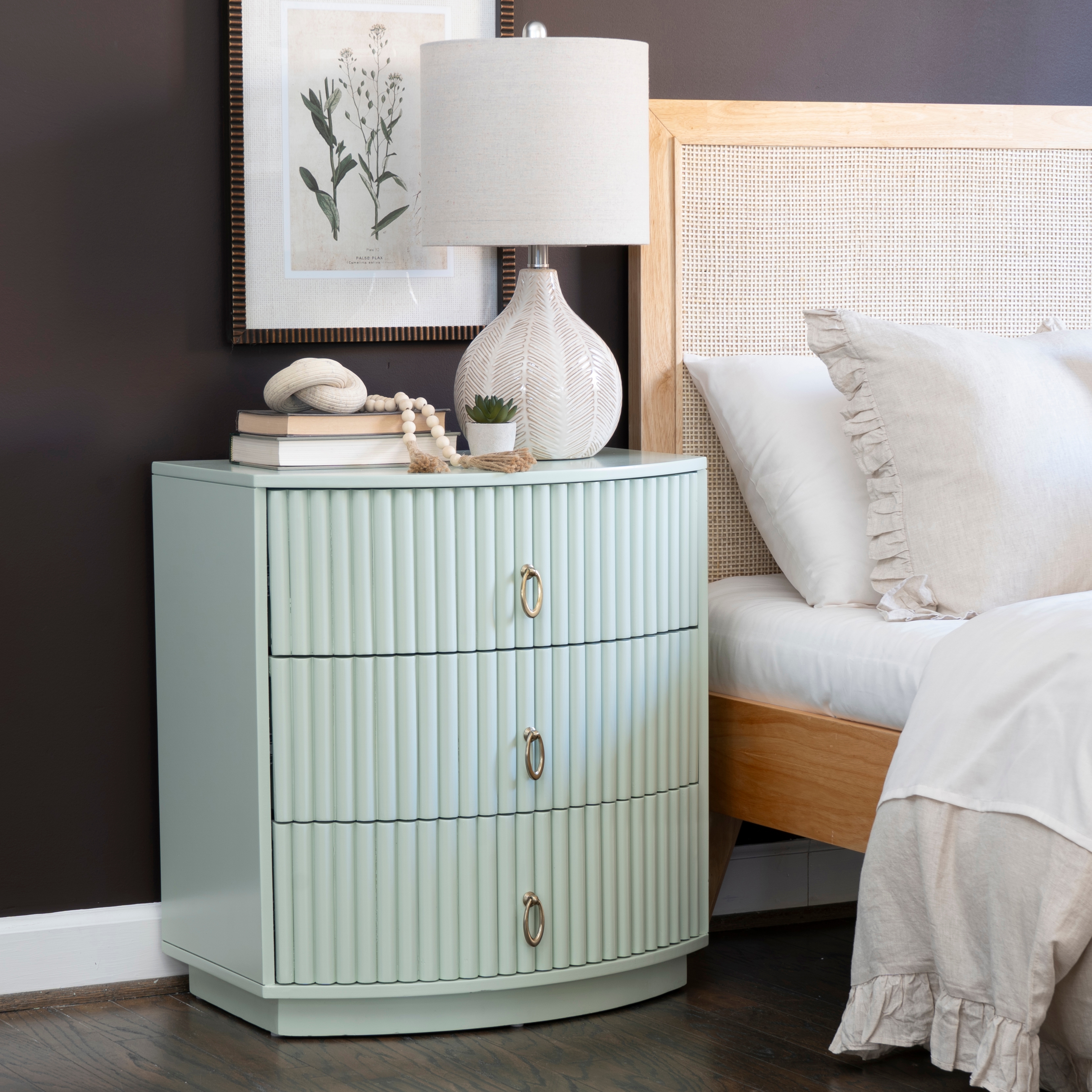 Powell Chantel Chantel 3-Drawer Nightstand