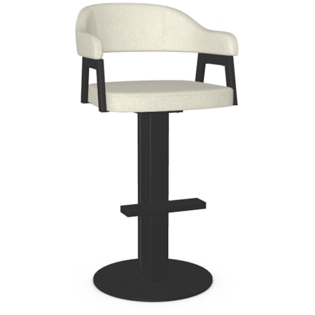 Upholstered Bar Height Swivel Stool