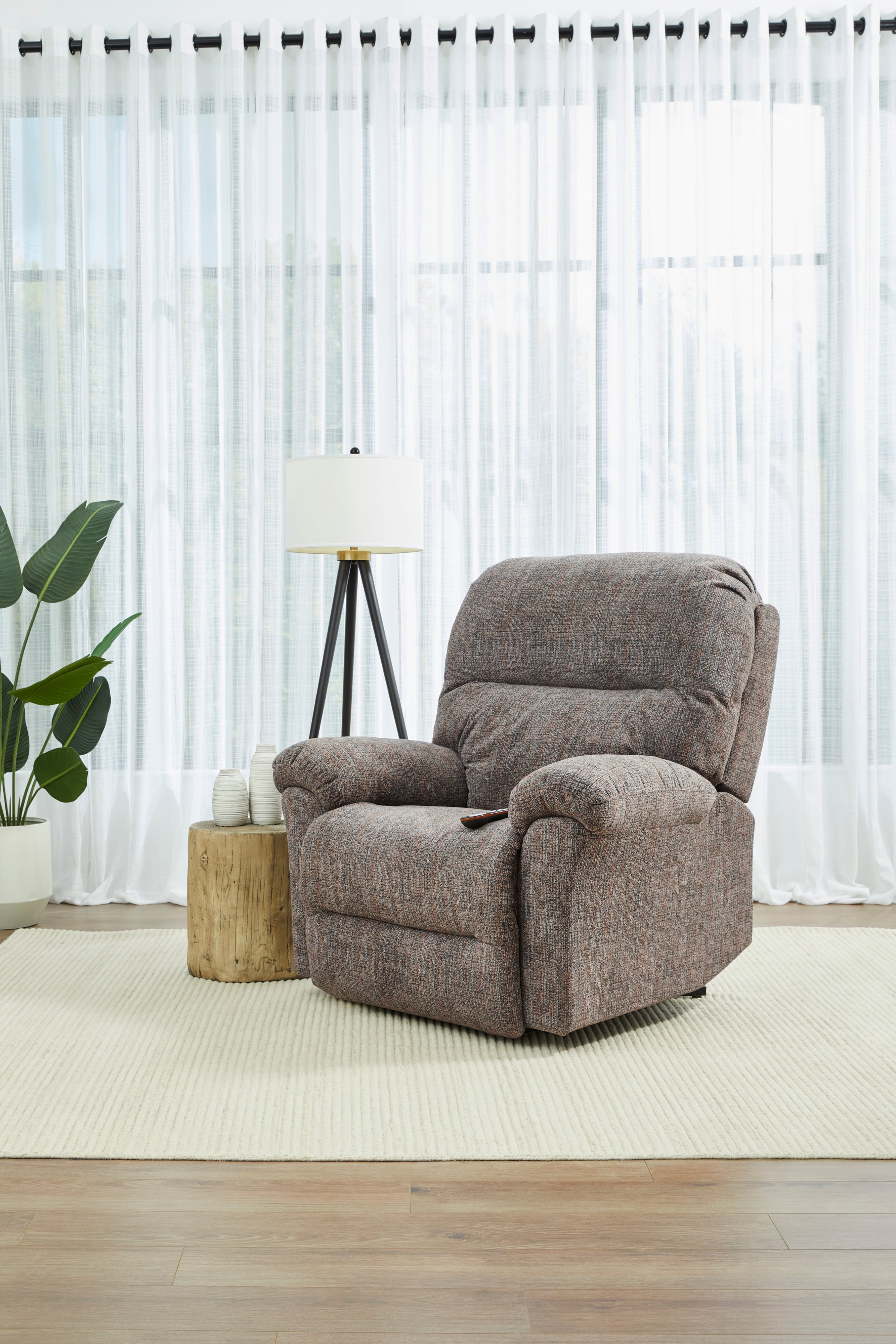 Best Home Furnishings Badge Power Head Tilt Zero Gravity Recliner