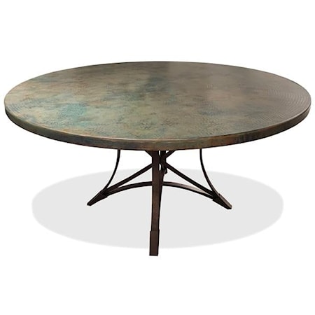 Round Copper DIning Table