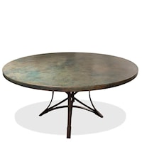 Round Copper DIning Table
