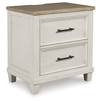 Farmhouse 2-Drawer Nightstand