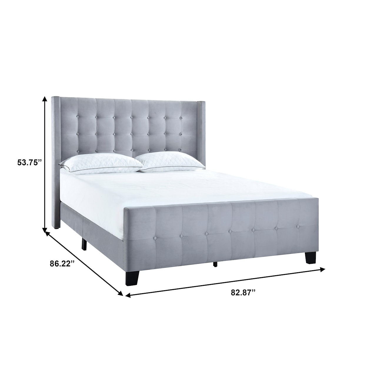 Accentrics Home Fashion Beds King Upholstered Bed