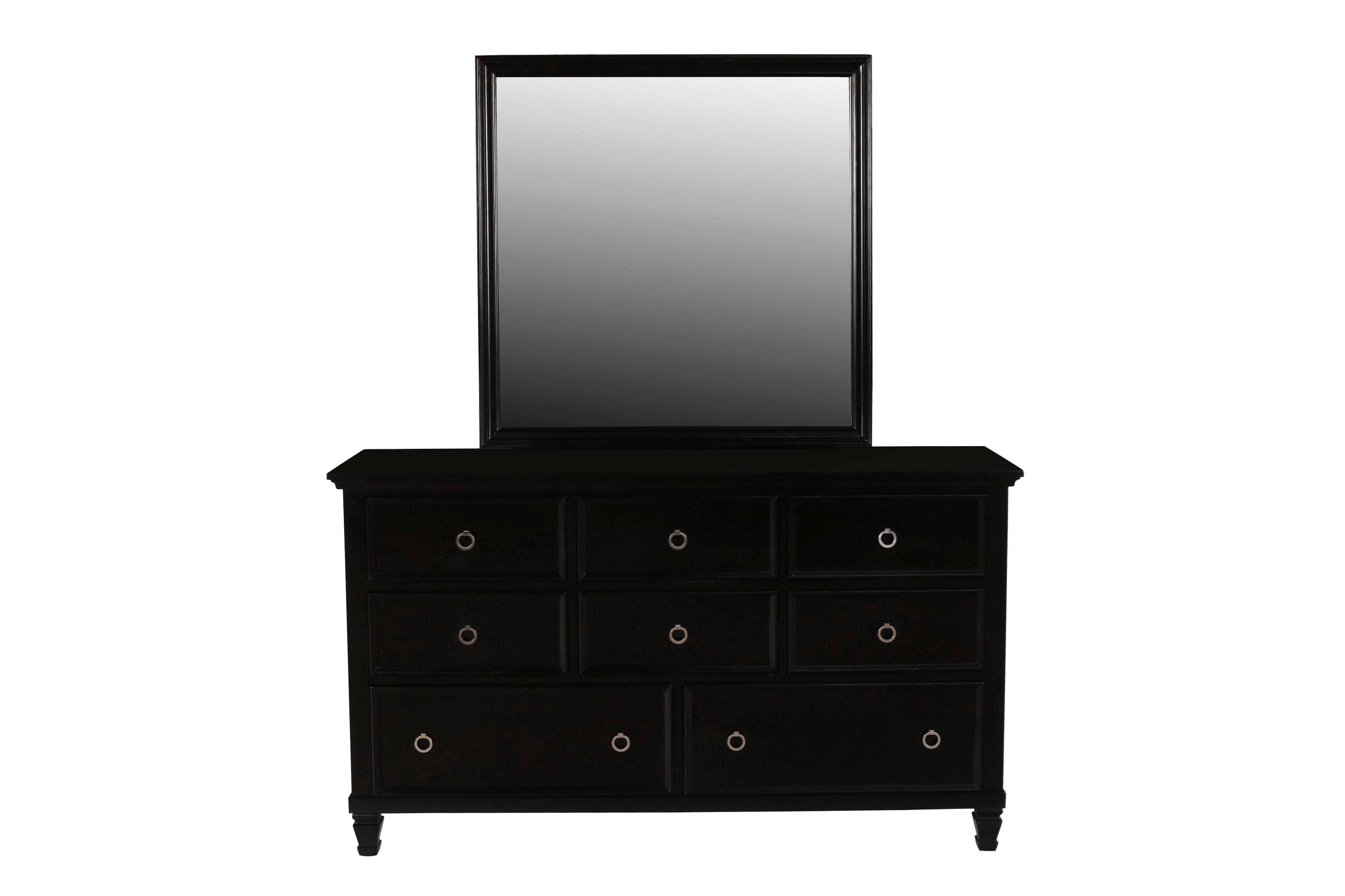 Dresser and Mirror Set