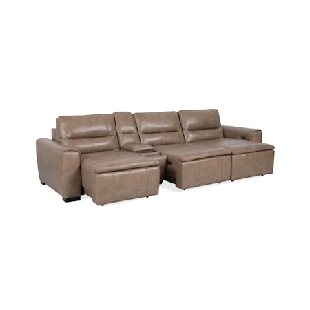 Power Sliding 4-Piece Sofa