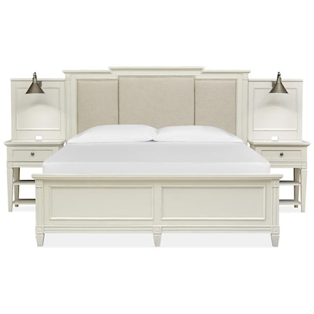 California King Upholstered Wall Bed