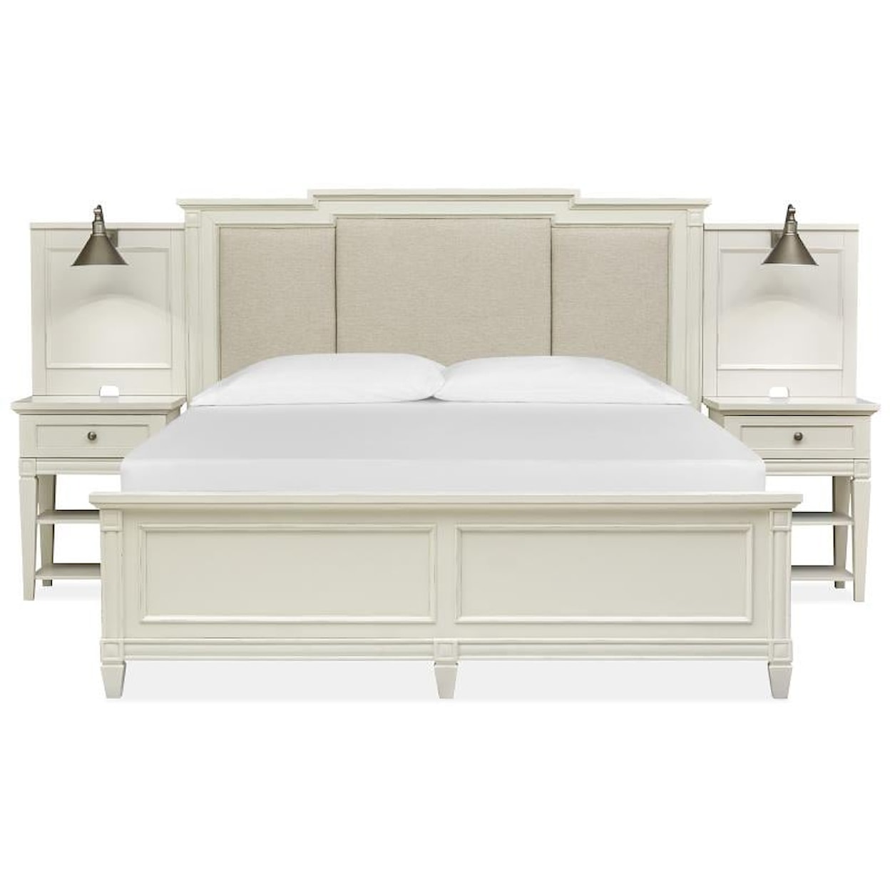 Magnussen Home Willowbrook Bedroom California King Upholstered Wall Bed