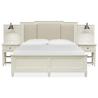 Cottage Style California King Upholstered Wall Bed
