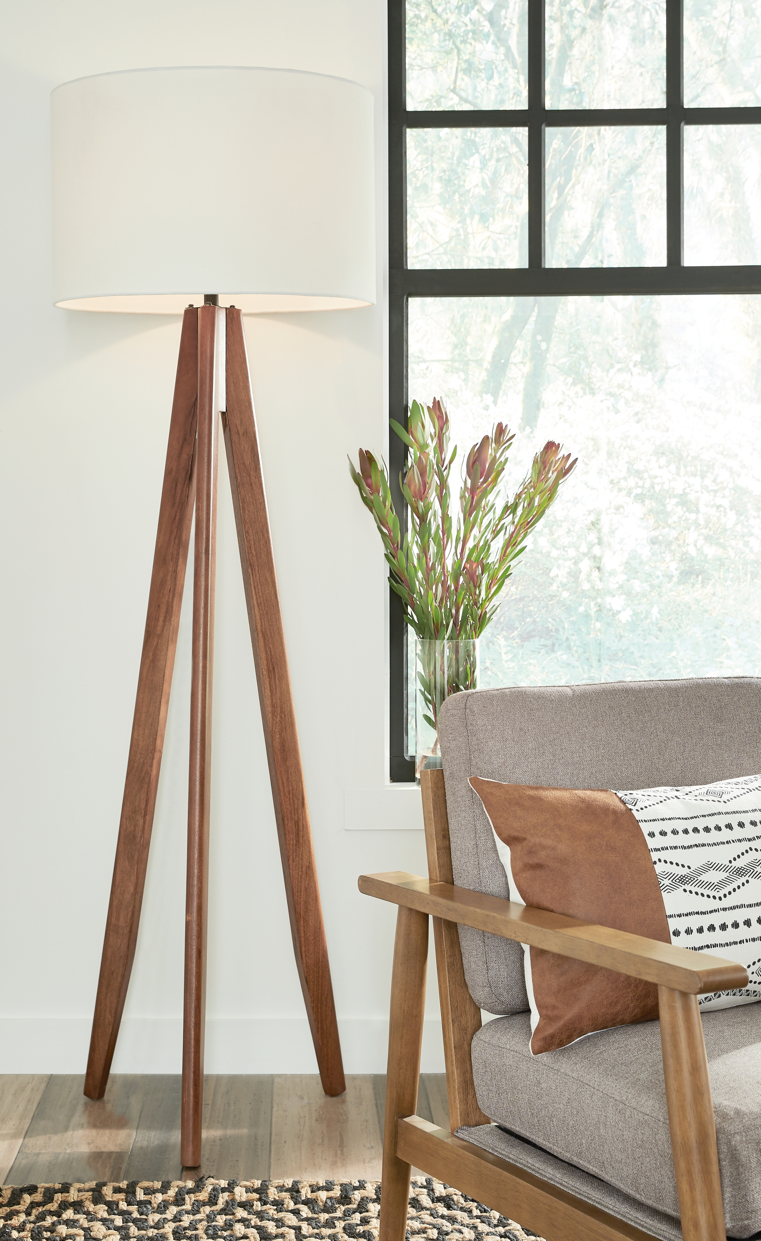 Wood Floor Lamp