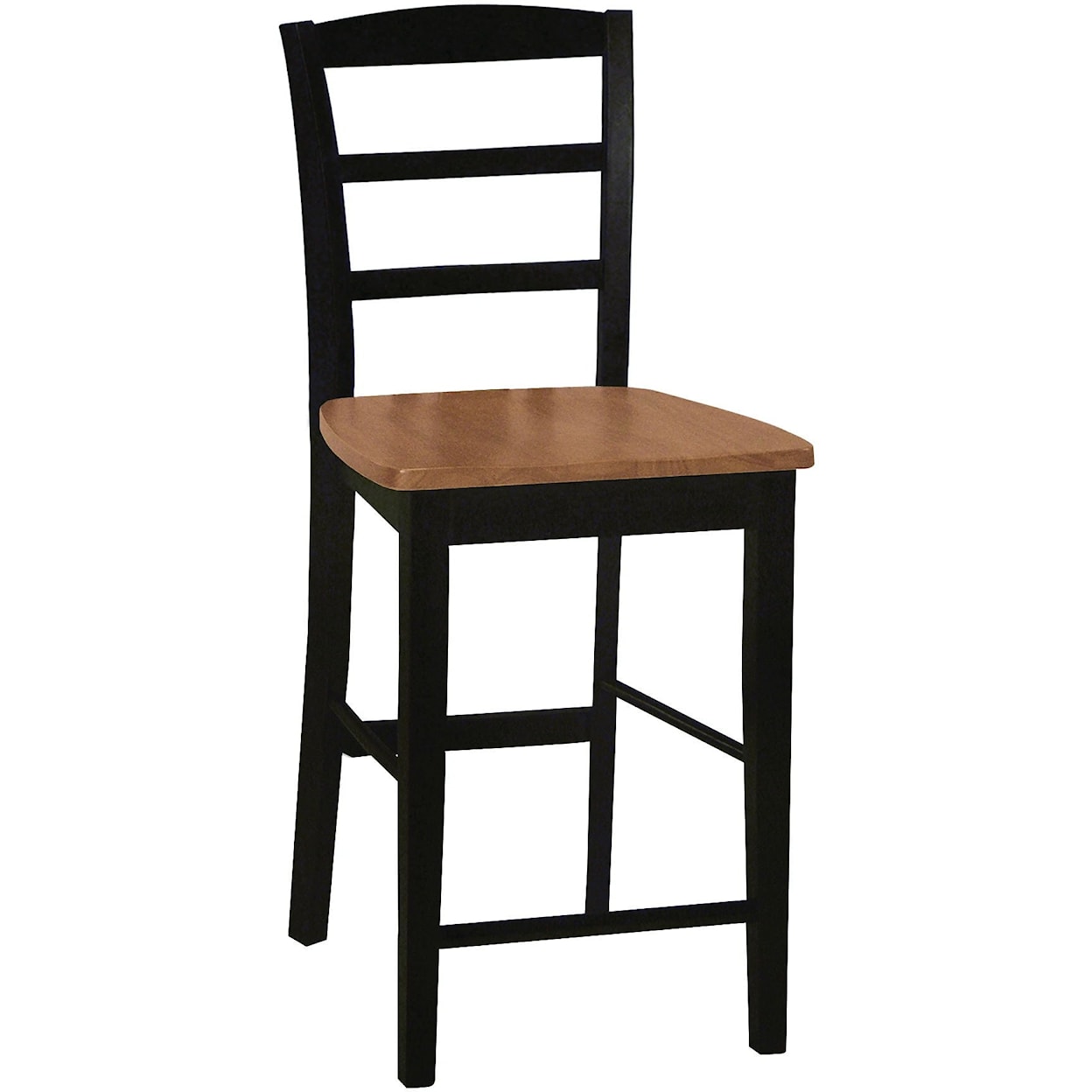 John Thomas Dining Essentials Madrid Stool in Black & Cherry