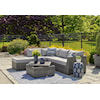 Signature Design by Ashley Petal Road Outdoor Sectional Set with Ottoman & Table