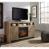 Benchcraft Sommerford 62" TV Stand with Electric Fireplace