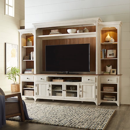 Entertainment Center with Piers