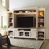 Liberty Furniture Farmhouse Reimagined Entertainment Center with Piers
