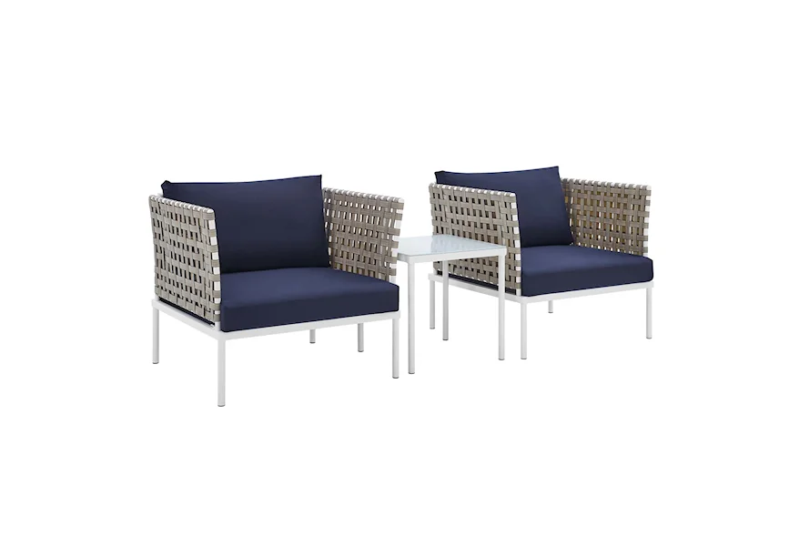Harmony Outdoor 3-Piece Seating Set by Modway at Value City Furniture